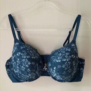 Victoria’s Secret 38D Teal Lace Perfect Shape Bra